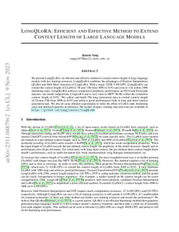 LongQLoRA: Efficient and Effective Method to Extend Context Length of
  Large Language Models
