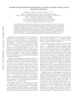 Machine-learning optimized measurements of chaotic dynamical systems via
  the information bottleneck