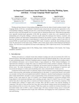 An Improved Transformer-based Model for Detecting Phishing, Spam, and
  Ham: A Large Language Model Approach