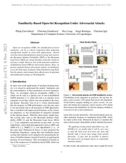 Familiarity-Based Open-Set Recognition Under Adversarial Attacks