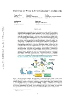 Mixture of Weak & Strong Experts on Graphs