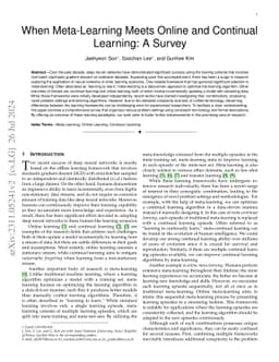 When Meta-Learning Meets Online and Continual Learning: A Survey
