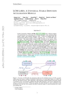 LCM-LoRA: A Universal Stable-Diffusion Acceleration Module
