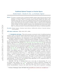 Conditional Optimal Transport on Function Spaces