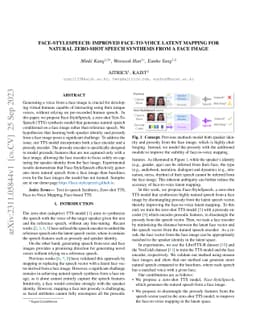 Face-StyleSpeech: Enhancing Zero-shot Speech Synthesis from Face Images with Improved Face-to-Speech Mapping
