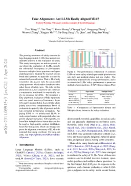 Fake Alignment: Are LLMs Really Aligned Well?