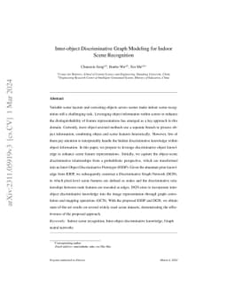 Inter-object Discriminative Graph Modeling for Indoor Scene Recognition