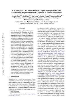 ChiMed-GPT: A Chinese Medical Large Language Model with Full Training
  Regime and Better Alignment to Human Preferences