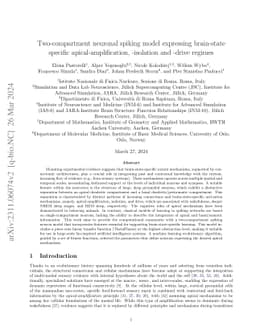 Two-compartment neuronal spiking model expressing brain-state specific
  apical-amplification, -isolation and -drive regimes