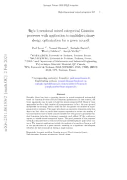 High-dimensional mixed-categorical Gaussian processes with application
  to multidisciplinary design optimization for a green aircraft