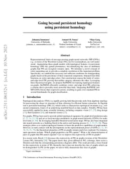 Going beyond persistent homology using persistent homology