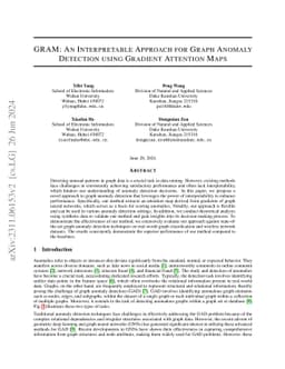 GRAM: An Interpretable Approach for Graph Anomaly Detection using
  Gradient Attention Maps