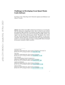 Challenges in Developing Great Quasi-Monte Carlo Software