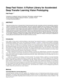 Deep Fast Vision: A Python Library for Accelerated Deep Transfer
  Learning Vision Prototyping
