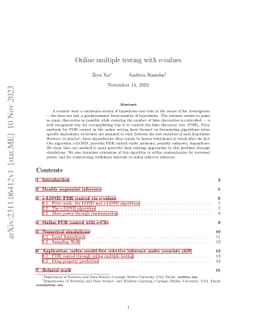 Online multiple testing with e-values