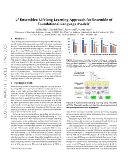 L3 Ensembles: Lifelong Learning Approach for Ensemble of Foundational
  Language Models