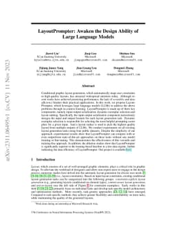 LayoutPrompter: Awaken the Design Ability of Large Language Models