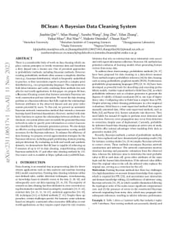 BClean: A Bayesian Data Cleaning System