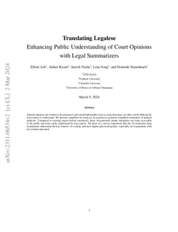 Translating Legalese: Enhancing Public Understanding of Court Opinions
  with Legal Summarizers