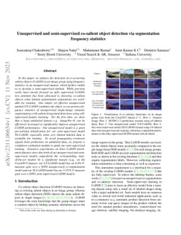 Unsupervised and semi-supervised co-salient object detection via
  segmentation frequency statistics