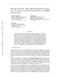 Dream to Adapt: Meta Reinforcement Learning by Latent Context
  Imagination and MDP Imagination