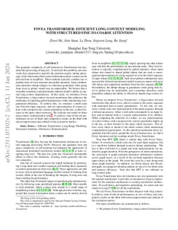 Fovea Transformer: Efficient Long-Context Modeling with Structured
  Fine-to-Coarse Attention