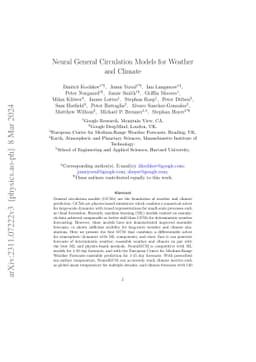 Neural General Circulation Models for Weather and Climate