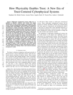 How Physicality Enables Trust: A New Era of Trust-Centered Cyberphysical
  Systems