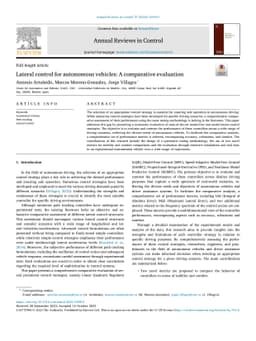 Lateral control for autonomous vehicles: A comparative evaluation