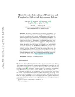 PPAD: Iterative Interactions of Prediction and Planning for End-to-end
  Autonomous Driving