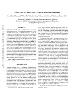 Federated Skewed Label Learning with Logits Fusion