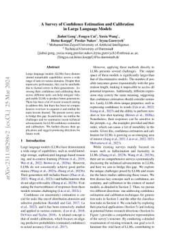 A Survey of Confidence Estimation and Calibration in Large Language
  Models