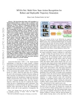 MVSA-Net: Multi-View State-Action Recognition for Robust and Deployable
  Trajectory Generation