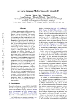 Are Large Language Models Temporally Grounded?