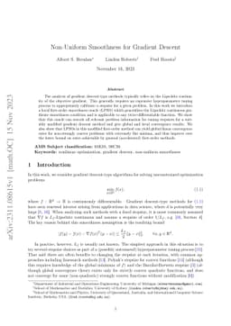 Non-Uniform Smoothness for Gradient Descent
