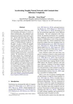 Accelerating Toeplitz Neural Network with Constant-time Inference
  Complexity