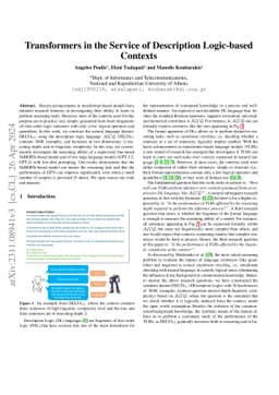 Transformers in the Service of Description Logic-based Contexts