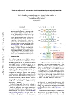 Identifying Linear Relational Concepts in Large Language Models