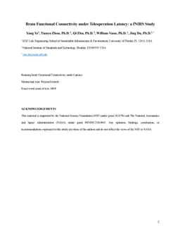 Brain Functional Connectivity under Teleoperation Latency: a fNIRS Study