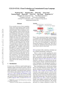 CLEAN-EVAL: Clean Evaluation on Contaminated Large Language Models