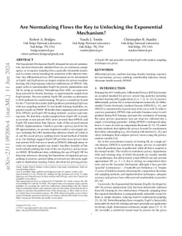 Are Normalizing Flows the Key to Unlocking the Exponential Mechanism?