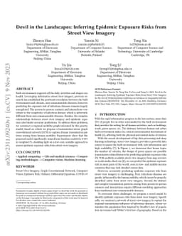 Devil in the Landscapes: Inferring Epidemic Exposure Risks from Street
  View Imagery