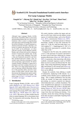 Symbol-LLM: Towards Foundational Symbol-centric Interface For Large
  Language Models