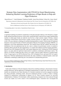Strategic Data Augmentation with CTGAN for Smart Manufacturing:
  Enhancing Machine Learning Predictions of Paper Breaks in Pulp-and-Paper
  Production