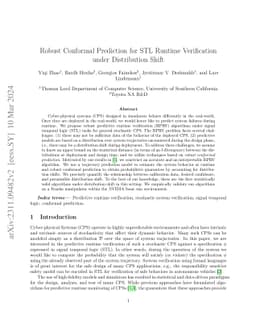 Robust Conformal Prediction for STL Runtime Verification under
  Distribution Shift
