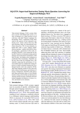SQATIN: Supervised Instruction Tuning Meets Question Answering for
  Improved Dialogue NLU
