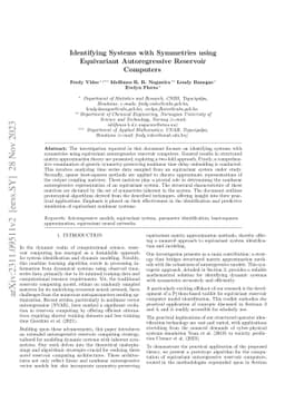Identifying Systems with Symmetries using Equivariant Autoregressive
  Reservoir Computers