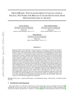 GroupMixer: Patch-based Group Convolutional Neural Network for Breast
  Cancer Detection from Histopathological Images