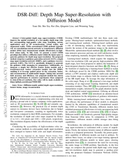 DSR-Diff: Depth Map Super-Resolution with Diffusion Model