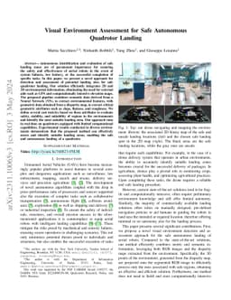 Visual Environment Assessment for Safe Autonomous Quadrotor Landing